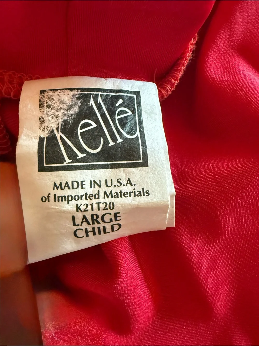 Kelle Large Child Red Jazz Dance Costume Set Blazer Pants & Rhinestone Leotard